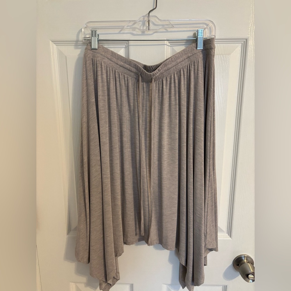 Halston Heritage Asymmetrical Gray Skirt - Large